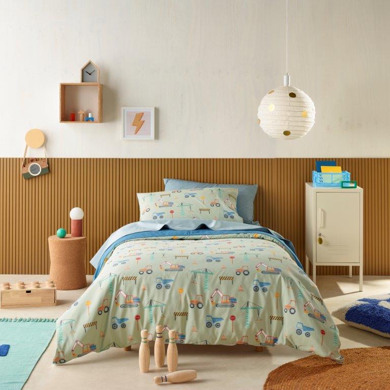 Kids Water Resistant Quilt Cover Set