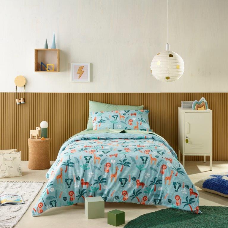 Kids Water Resistant Quilt Cover Set