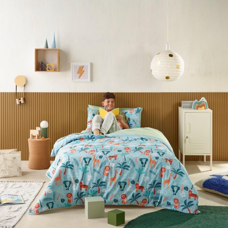 Kids Water Resistant Quilt Cover Set
