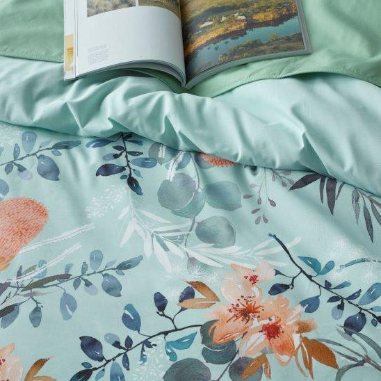 Native Blue Waterproof Quilt Cover