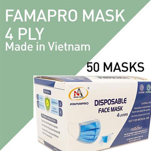 Disposable Masks - 4 Layer - Pack of 50
