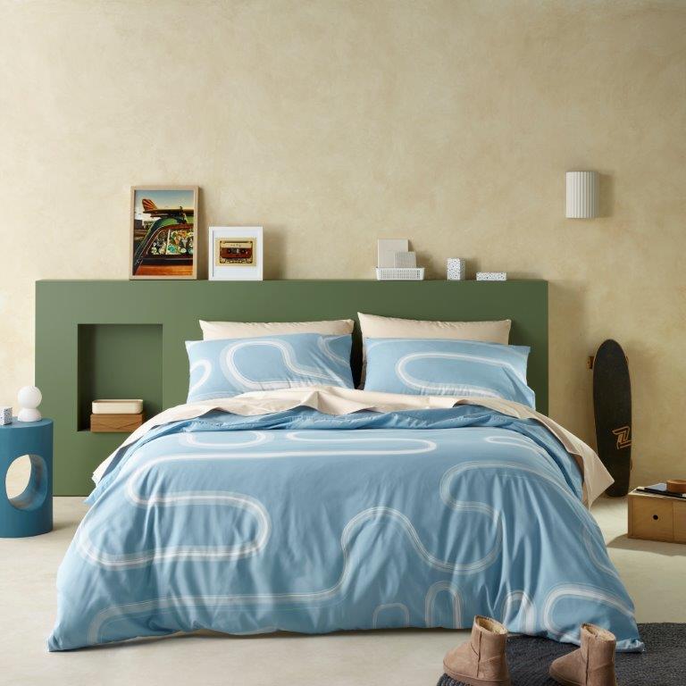 Kaos Blue Waterproof Quilt Cover
