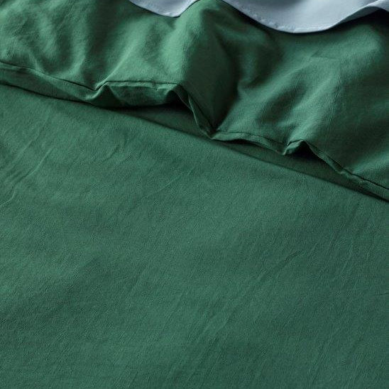 Olive water resistant quilt cover