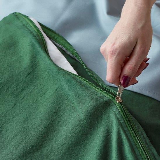 Olive Zip Quilt Cover