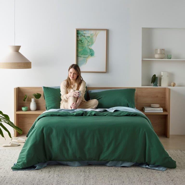 Olive Waterproof Doona Cover Set with Sand Sheets