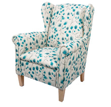 Load image into Gallery viewer, Shania Wing back chair in Alexandria Teal