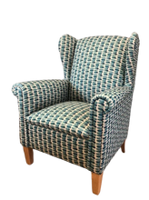 Load image into Gallery viewer, Shania Wing Back Arm Chair - Suitable for Aged Care - Water and Stain Resistant Fabric