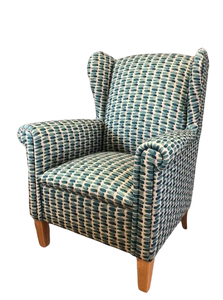Shania Wing Back Arm Chair - Suitable for Aged Care - Water and Stain Resistant Fabric